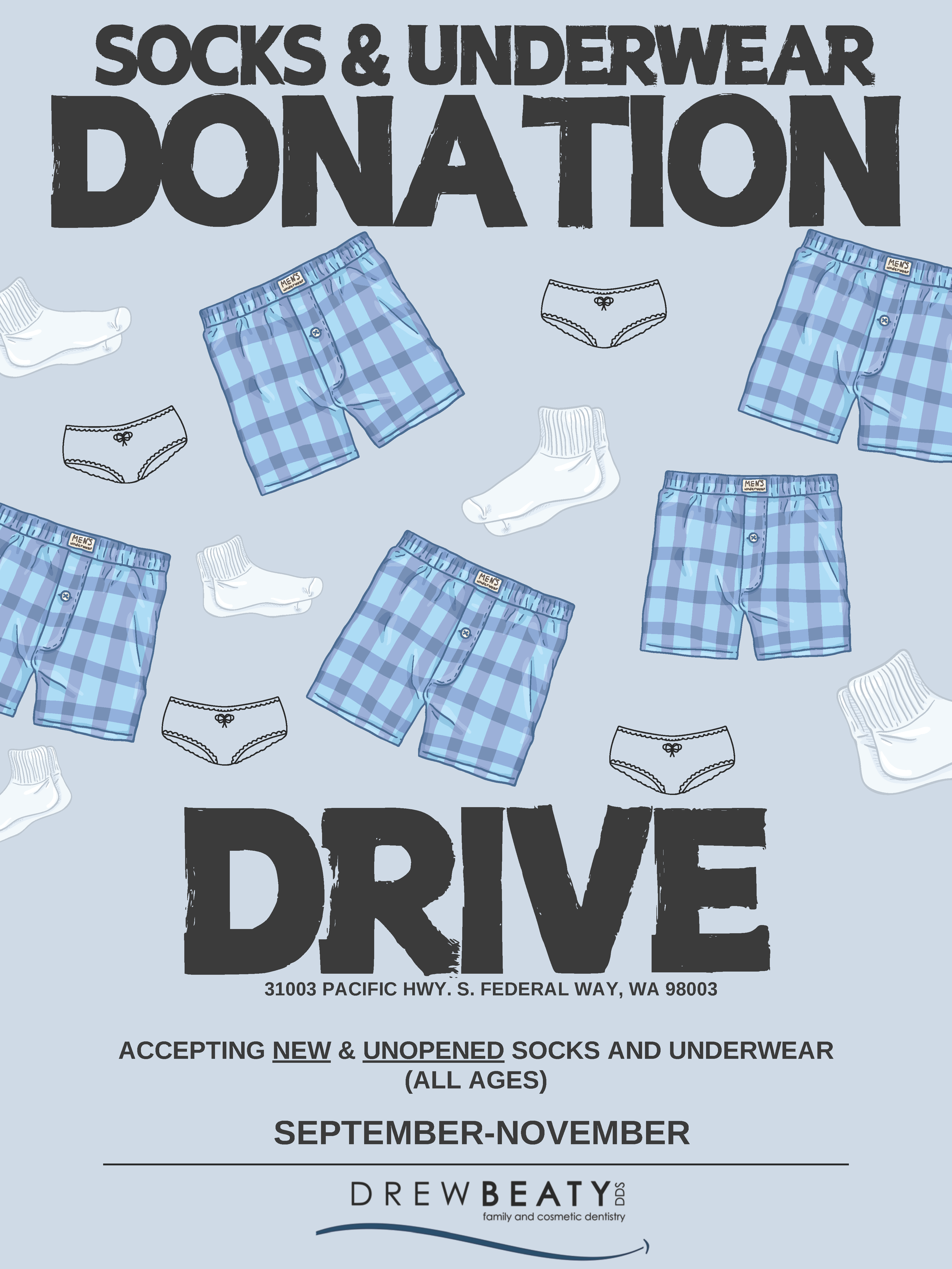 soccer donation drive flyer